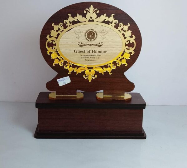 Modern Pillar Glass Excellence Trophy